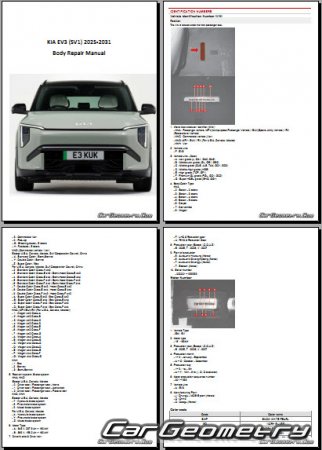   Kia EV3 (SV1) 2025-2031 Body Repair Manual