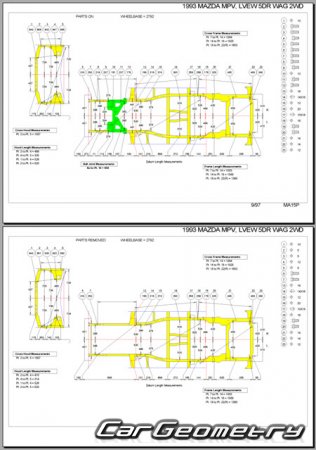 Mazda MPV (LV) 1990-1995 (RH Japanese market) Body dimensions