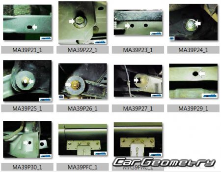 Mazda Capella (CG) 1994-1997 (RH Japanese market) Body dimensions