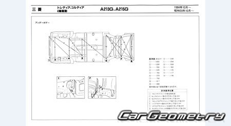 Mitsubishi Cordia & Tredia 1982-1987 (RH Japanese market) Body dimensions