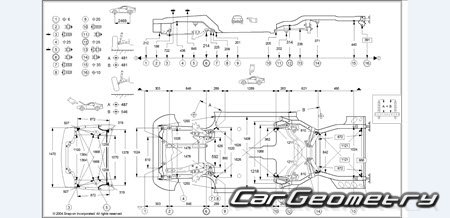 Mitsubishi GTO (Z15A Z16A) 1990-2001 (RH Japanese market) Body dimensions