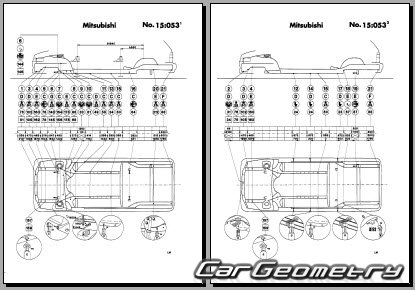 Mitsubishi Libero (CB CD) 1992-2002 (RH Japanese market) Body dimensions