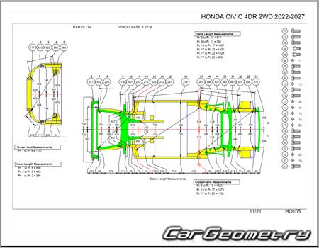   Honda Civic Sedan (FE#) 2021-2027 Body Repair Manual