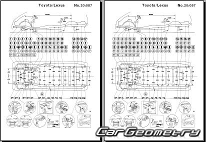 Toyota Estima Emina & Lucida 1992-1999 (RH Japanese market) Body dimensions