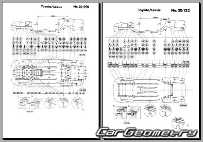 Toyota Mark II (X90) 1992-1996 (RH Japanese market) Body dimensions