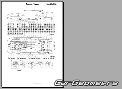 Toyota Cresta (X90) 1992-1996 (RH Japanese market) Body dimensions