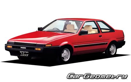   Toyota Corolla Levin 1983-1987,   Toyota Sprinter Trueno 1983-1987