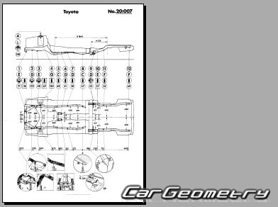 Toyota Corolla Wagon (E70) 1979-1987 (RH Japanese market) Body dimensions