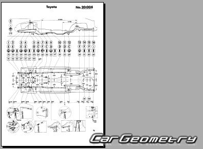 Toyota Celica (A60) 1981-1985 (RH Japanese market) Body dimensions