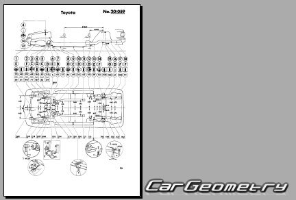 Toyota Corolla Levin & Sprinter Trueno 1987-1991 (RH Japanese market) Body dimensions