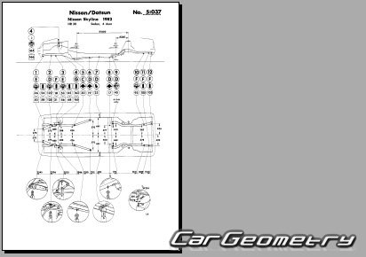 Nissan Skyline (R30) 1981-1985 (RH Japanese market) Body dimensions