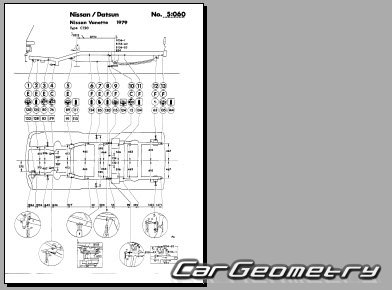 Nissan Vanette (C120) 1980-1985 (RH Japanese market) Body dimensions