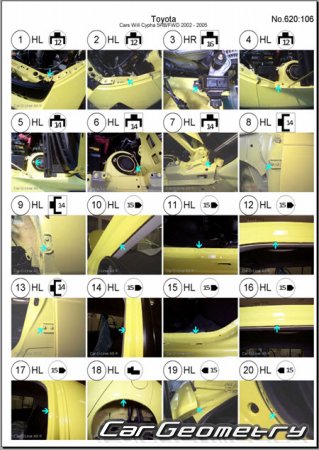 Toyota WiLL Cypha 2002-2005 (RH Japanese market) Body dimensions