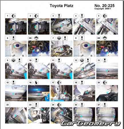 Toyota Platz 1999-2005 (RH Japanese market) Body dimensions