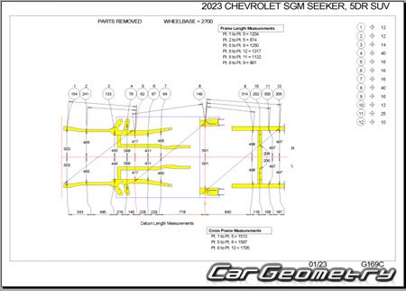   Chevrolet Trax II 2023-2030 Body dimensions