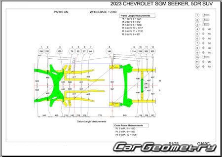   Chevrolet Trax II 2023-2030 Body dimensions