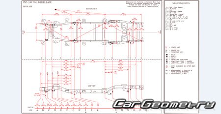 Dodge  Ram 2500 (Crew Cab 6.4 Bed) 2019-2025 Body dimensions