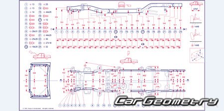 Dodge  Ram 2500 (Crew Cab 6.4 Bed) 2019-2025 Body dimensions