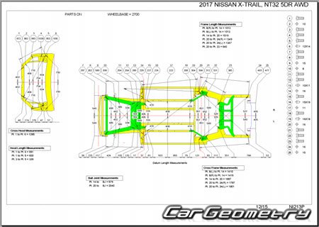 Nissan X-Trail (T32) 2013-2022 (RH) Body Repair Manual