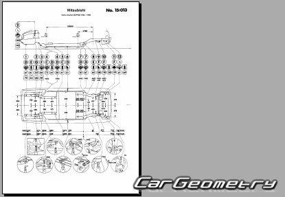 Mitsubishi Chariot 19831991 (RH Japanese market) Body dimensions