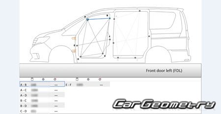 Nissan Serena (C26) 2010-2016 (RH Japanese market) Body dimensions