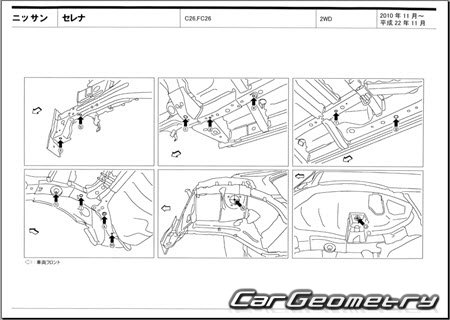 Nissan Serena (C26) 2010-2016 (RH Japanese market) Body dimensions