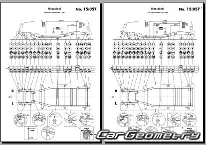 Mitsubishi Pajero II (3DR) 1991-1999 (RH Japanese market) Body dimensions