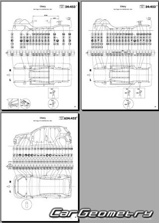   Chery Tiggo 4 (5X) 2019-2024 Body dimensions