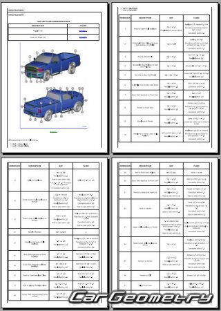 Dodge  Ram 2500 (Crew Cab 6.4 Bed) 2019-2025 Body dimensions