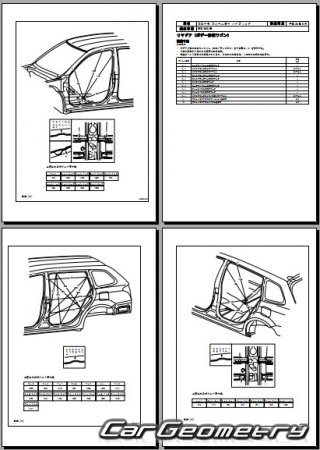 Toyota Corolla Fielder Hybrid (NKE165G) 2013-2015 (RH Japanese market) Body dimensions