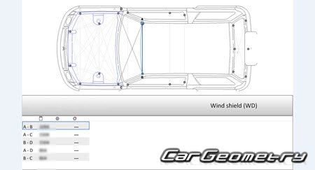 Mitsubishi Pajero iO 19982007 (RH Japanese market) Body dimensions