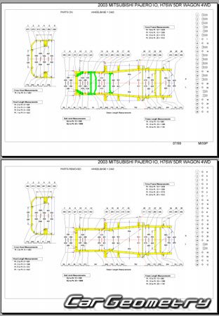 Mitsubishi Pajero iO 19982007 (RH Japanese market) Body dimensions