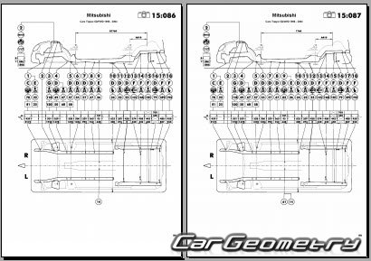 Mitsubishi Toppo BJ & BJ Wide 1999-2003 (RH Japanese market) Body dimensions