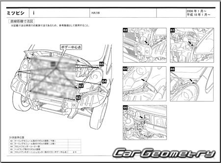 Mitsubishi i (HA1W) 2006-2013 (RH Japanese market) Body dimensions