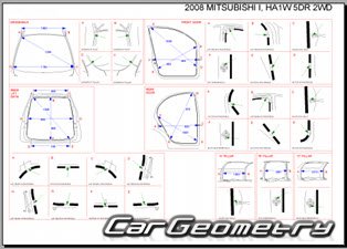 Mitsubishi i (HA1W) 2006-2013 (RH Japanese market) Body dimensions