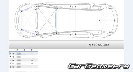 Mitsubishi Colt Plus 2004-2012 (RH Japanese market) Body dimensions