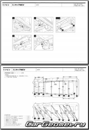 Mitsubishi Minicab MiEV (U67V) 2011-2023 (RH Japanese market) Body dimensions