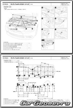 Mitsubishi Galant Fortis Sportback (CX4A) 2008-2015 (RH Japanese market) Body dimensions