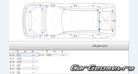 Mitsubishi Eclipse Cross PHEV (GL3) 2021-2025 (RH Japanese market) Body dimensions