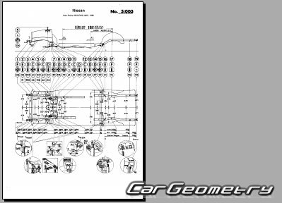 Nissan Pulsar & Langley & Liberta Villa (N12) 19821986 (RH Japanese market) Body dimensions