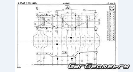 Nissan Mistral (R20) 19941999 (RH Japanese market) Body dimensions