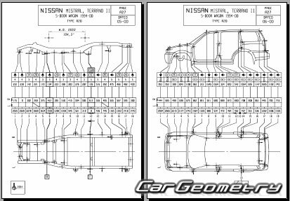 Nissan Mistral (R20) 19941999 (RH Japanese market) Body dimensions