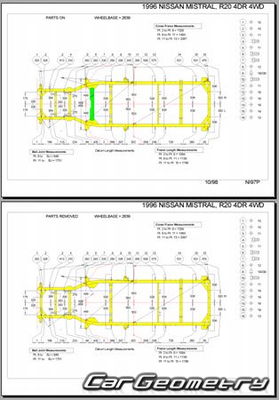 Nissan Mistral (R20) 19941999 (RH Japanese market) Body dimensions