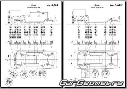 Nissan Pulsar & Lucino (N15) 19952000 (RH Japanese market) Body dimensions