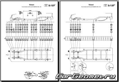 Nissan Datsun (D22) 1997-2002 (RH Japanese market) Body dimensions