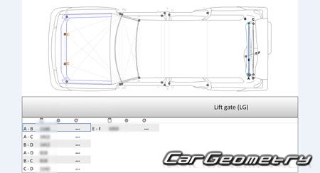 Nissan Safari (Y61) 1997-2007 (RH Japanese market) Body dimensions