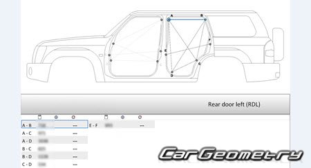 Nissan Safari (Y61) 1997-2007 (RH Japanese market) Body dimensions