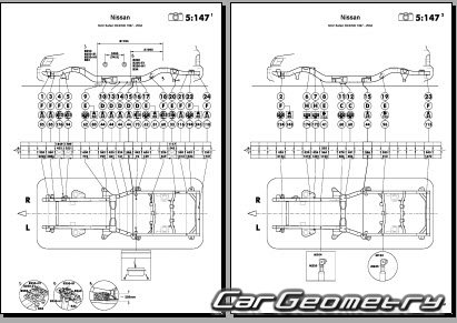 Nissan Safari (Y61) 1997-2007 (RH Japanese market) Body dimensions