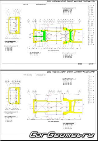 Nissan Avenir & Expert (W11) 19982006 (RH Japanese market) Body dimensions