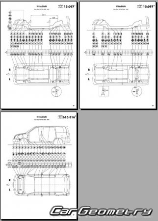 Mitsubishi Dion 2000-2005 (RH Japanese market) Body dimensions